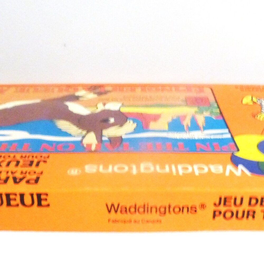 Complete 1981 PIN the TAIL on the DONKEY Game Waddington's Party Games #491 - Picture 13 of 14